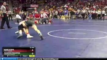 1 lbs Quarterfinal - Maximus Magayna, Columbus Catholic vs Kane Zuehl, West Hancock