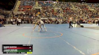 127 lbs Cons. Round 2 - Raider Barstad, Velva vs Carson Kozojed, Hillsboro-Central Valley