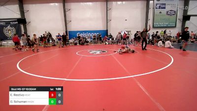 90 lbs Semifinal - Evan Restivo, Meatballs vs Dominic Schuman, Mat Assassins Black