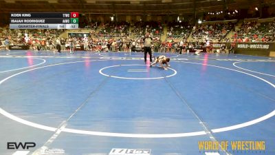 67 lbs Quarterfinal - Koen King, Team Tulsa Wrestling Club vs Isaiah Rodriguez, ALL AMERICAN WRESTLING CLUB
