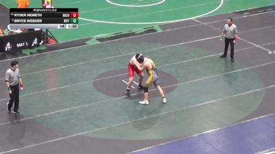 252 lbs Round Of 32 - Ryder Nemeth, Washington vs Bryce Weeder, Mifflinburg