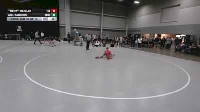 105 lbs Cons. Sub-rd Of 16 - Henry Metzler, The Complete Wrestler vs Will Sanders, Open Mats Wrestling Club