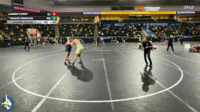 285 lbs Champ. Round 1 - Mason Hinrichs, Waverly-Shell Rock vs Landen Purdy, Albert Lea Area