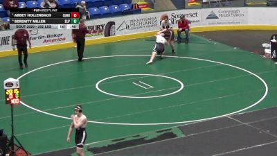 202 lbs 7th Place - Abbey Hollenbach, Cumberland Valley vs Serenity Miller, Slippery Rock