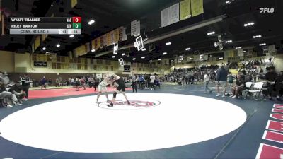 175 lbs Cons. Round 5 - Wyatt Thaller, Vacaville vs Riley Barton, Saint Francis
