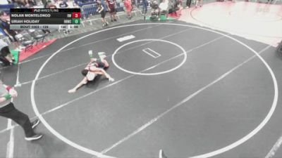 126 lbs Champ. Round 1 - Uriah Holiday, Rough House Wrestling Club vs Nolan Montelongo, Braveheart WC
