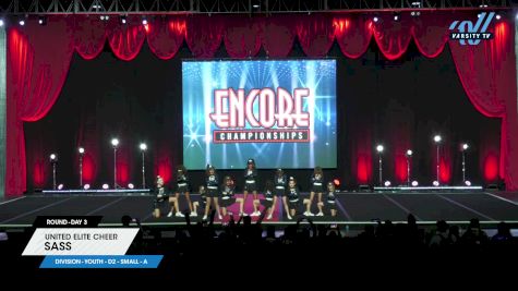 United Elite Cheer - Sass [2023 L1 Youth - D2 - Small - A Day 3] 2023 Encore Grand Nationals