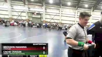 109 lbs Quarterfinal - Cache Cragun, Green Canyon High School vs Bronxon Manning, Syracuse