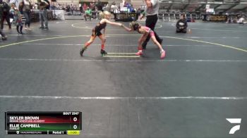 50 lbs Round 5 - Skyler Brown, Region Wrestling Academy vs Ellie Campbell, Pursuit