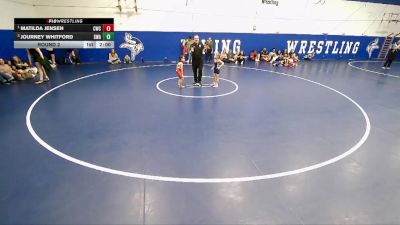 50 lbs Round 2 - Matilda Jensen, Champions Wrestling Club vs Journey Whitford, Sanderson Wrestling Academy