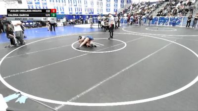110 lbs Cons. Round 5 - Jaslen Orellana Higuita, Rowland vs Valeria Garcia, Villa Park
