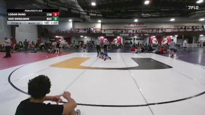 85 lbs Placement Matches (8 Team) - Logan Rang, Steller Trained Doom vs Gus Engelman, Mat Assassins Gray