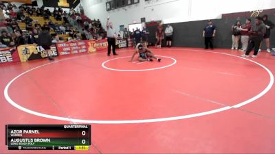 165 lbs Quarterfinal - Augustus Brown, Long Beach Poly vs Azor Parnel, Warren