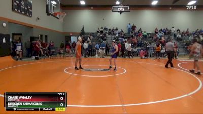 137 lbs Cons. Round 1 - Dresden Shimakonis, Florence vs Chase Whaley, Grissom Hs