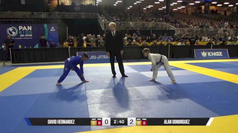 Alan Dominguez vs David Hernandez 2025 Pan Kids Jiu-Jitsu IBJJF Championship