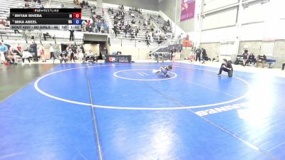 8U Girls - 46 lbs Champ. Round 3 - Rhyan Rivera, HI vs Mika Abeel, WA