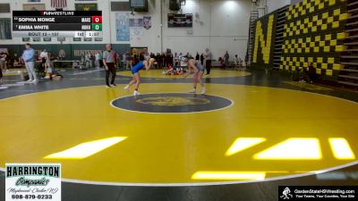 107 lbs Champ. Round 1 - Emma White, North Hunterdon vs Sophia Monge, Manville Hs