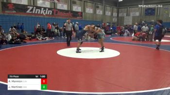 195 lbs 7th Place - Andrew Mannion, Clovis East vs Jj Martinez, Dinuba