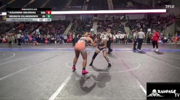 140 lbs 3rd Place Match - Brooklyn Collingsworth, Columbus vs Alejandra Delorosa, Dodge City Wrestling Academy