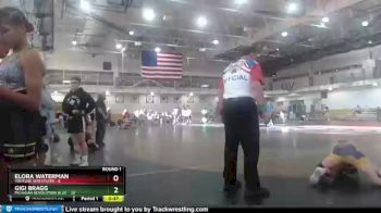 98 lbs Round 1 (4 Team) - Gigi Bragg, Michigan Revolution Blue vs Elora Waterman, Youtube Wrestlers