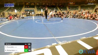 80 lbs Rr Rnd 3 - Tyson Chuculate, Coweta 12u vs Ryder Richardson, Keystone Wrestling Club