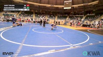 58 lbs Consi Of 8 #2 - Chevy Welden, Raw Wrestling Club vs Elias Royster, Team Tulsa Wrestling Club