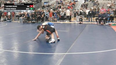105 lbs Cons. Rd Of 16 - Hayden Nozie, Valiant Wrestling Club vs Titus Pitsch, Mat Demon Wrestling Club