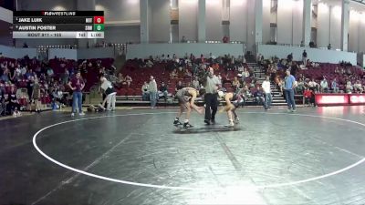 105 lbs Quarterfinal - Jake Luik, Legend Wrestling Club vs Austin Foster, Amherst Wrestling Club