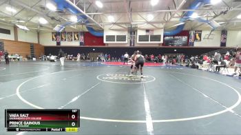 197 lbs 3rd Place Match - Vaea Salt, Sacramento City College vs Prince Gainous, Lassen College