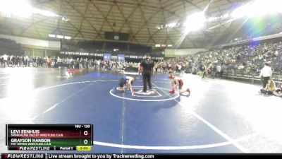 120 lbs Champ. Round 2 - Levi Eenhuis, Snoqualmie Valley Wrestling Club vs Grayson Hanson, Mat Demon Wrestling Club