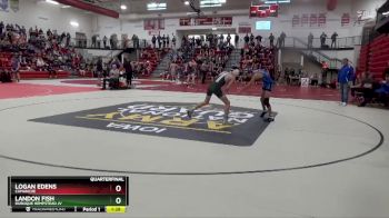 106 lbs Quarterfinal - Logan Edens, Camanche vs Landon Fish, Dubuque Hempstead JV