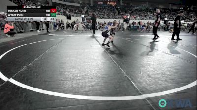 55 lbs Consi Of 8 #1 - Tucker Korb, Vinita Kids Wrestling vs Wyatt Pugh, Viking Wrestling Club