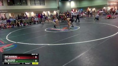 145 lbs Round 4 (16 Team) - Eli Bounds, Bubbletown Mat vs Tait Dusseau, Oak Harbor Rockets