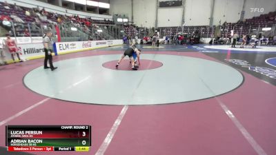 131 lbs Champ. Round 2 - Lucas Persun, Athens Area Hs vs Adrian Bacon, Horseheads Sr HS