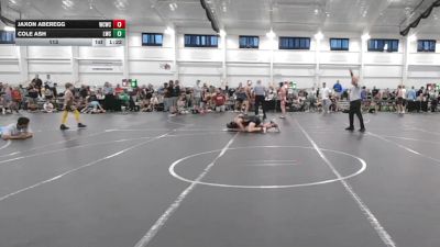 113 lbs Round 3 (4 Team) - Cole Ash, Leps WC vs Jaxon Aberegg, Wrecking Crew WC