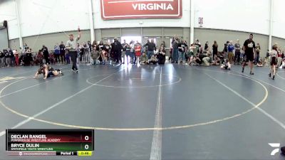 77 lbs Quarterfinal - Bryce Dulin, Smithfield Youth Wrestling vs Declan Rangel, Powerhouse Wrestling Academy