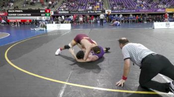 165 lbs Semis & 1st Wrestleback (8 Team) - Zach Pribyl, Concordia-Moorhead vs Xavier Carpentier, Albion