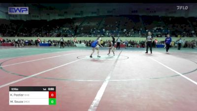 101 lbs Consi Of 16 #1 - Kennedy Postier, Bixby JH Girls vs Myleigh Souza, Southmoore SaberCats Wrestling