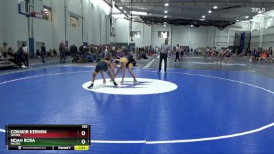 125 lbs Cons. Round 4 - Noah Rosa, Wilkes vs Connor Kerwin, Wilkes