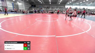 132 lbs Rr Rnd 2 - Aiden Miller, Fight Barn WC vs Danny Metzler, Pursuit Wrestling Academy - Black