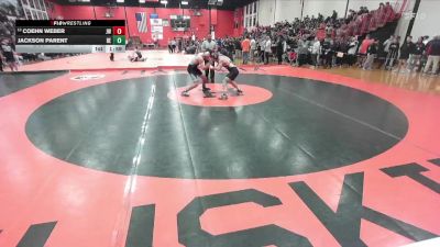 150 lbs Champ. Round 1 - Coehn Weber, Joliet (WEST) vs Jackson Parent, Belleville (EAST)