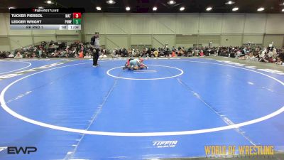 90 lbs Rr Rnd 1 - Tucker Piersol, Mat Union Misfits 9U 1 vs Ledger Wright, Powerhouse Gold 9U