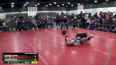 95 lbs Round 2 (8 Team) - Tanner Mills, Dundee Wrestling (MI) vs Camden Hook, Legacy Red