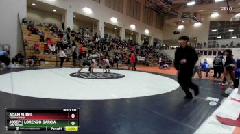 144 lbs Quarterfinal - Adam Subel, Torrey Pines vs Joseph Lorenzo Garcia, San Ysidro