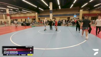 132 lbs Cons. Round 2 - Christian Farr, Texas vs Ethan Gonzales, Dead Shot Wrestling Club