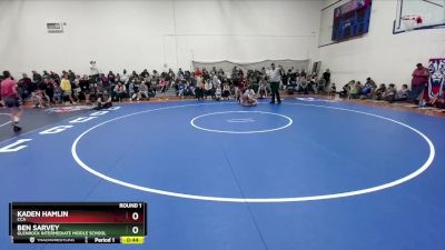 92-97 lbs Round 1 - Ben Sarvey, Glenrock Intermediate Middle School vs Kaden Hamlin, CCA