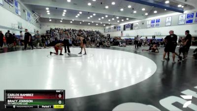 110-114 lbs Cons. Round 1 - Bracy Johnson, 951 Wrestling Club vs Carlos Ramirez, Pico Punishers