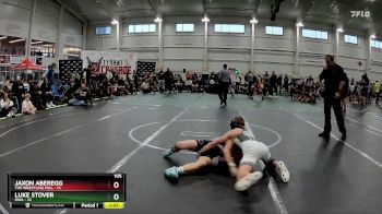 105 lbs Round 9 (10 Team) - Luke Stover, DWA vs Jaxon Aberegg, The Wrestling Mill