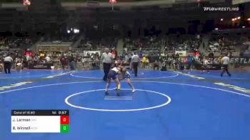 76 lbs Consolation - Jace Larman, Division Bell Wrestling vs Brody Winnell, Michigan West