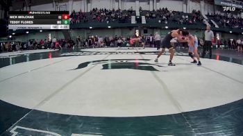 133 lbs Cons. Round 3 - Nick Molchak, Kent State vs Teddy Flores, Michigan